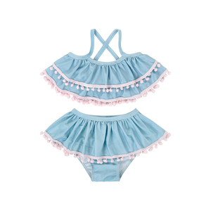 Yiwuyiyuan <strong>Girls</strong> Bathing Suits <strong>Girls</strong> Bikini Set Ruffle <strong>Swimsuit</strong> Printing Cute Two Piece <strong>Swimsuit</strong> for 1-6 Years <strong>Girl</strong> - Product Image 5