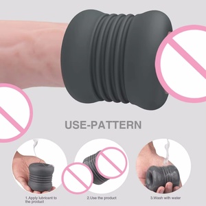 Masturbateur Masculin Portable en TPE, Tasse à Double Canal <span class=keywords><strong>pour</strong></span> Sucement du Gland, Jouet Sexuel <span class=keywords><strong>pour</strong></span> Hommes, Retarder l'Éjaculation, <span class=keywords><strong>Massage</strong></span> du Pénis - Product Image 2