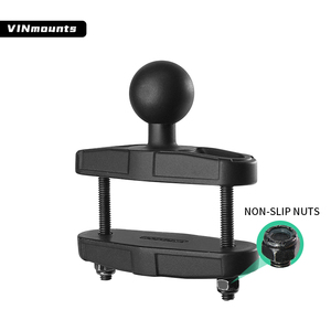 VINmounts Heavy Duty Aluminum <b>Square</b> Post Clamp Base with 1.5" Rubber Ball for Posts ≤2.7" Wide VIN-CD-CCBZ-1.5" - Product Image 4