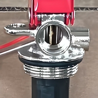 Vanne d'extincteur en laiton M30x1.5 avec levier et support mural pour pièces de cylindre d'extincteur - Usine OEM HONGAN
