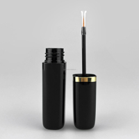 Eyeliner liquide noir personnalisable avec logo, 12 ml, tête de pinceau fine, design de pinceau, imperméable, durable, extrêmement fin, facile à utiliser