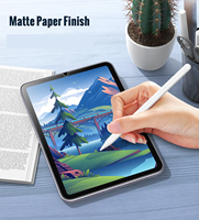 MoKo Protecteur d'écran en verre trempé mat transparent anti-éblouissement pour iPad Mini 6e génération 8.3 pouces 2021