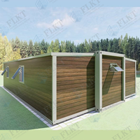 FLKT Maison Modulaire de Luxe Extensible Conteneurisée, Résistante aux Intempéries et au Feu, Design Moderne, Écologique, Structure en Acier, Appartement Hôtelier