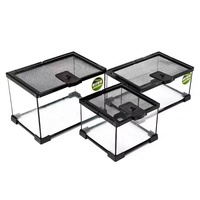 Conteneurs d'alimentation courants pour divers reptiles, enclos pour gecko, réservoirs d'eau pour reptiles style forêt tropicale, boîtes d'élevage