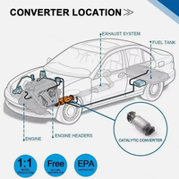 Convertidor Catalítico de Alto Flujo para Hyundai Elantra 2018-2020, Motor 2.0L Nu, 28510-2E610, Acero Inoxidable, Puerto O2, Sin Advertencia de CEL
