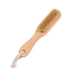 Brosse à poils doux en bois à Long manche, exfoliant pour le corps, Double face, élimine les callosités - Product Image 5