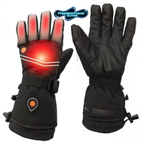 Gants chauffants à batterie thermique rechargeables, mitaines d'hiver électriques, gants de ski chauffants
