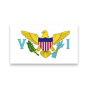 Flagnshow high end printed 3x5 ft 90x150cm national flying United States Virgin Islands flag 100% Polyester