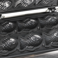 Machine à gâteaux de poisson coréenne gaufrier antiadhésif Machine à collations en forme de poisson commercial gaufrier avec prix de gros