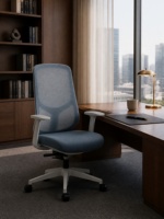Chaise de bureau ergonomique pivotante contemporaine en maille premium, en nylon, pour usage exécutif, directionnel, ou en milieu hospitalier – Offre spéciale