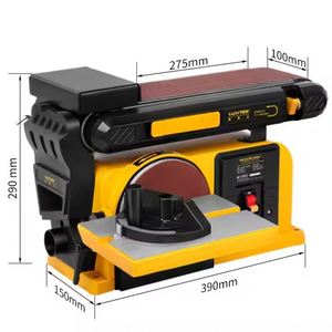 Lijadora de Banda y Disco Combinada Multifunción para Carpintería, Lijadora de Banda Ancha para Trabajos en Madera, Alta Eficiencia y Versatilidad - Product Image 3