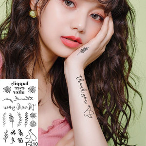 Adesivi per Tatuaggi Temporanei alla Moda per <span class=keywords><strong>Ragazze</strong></span>, Stampa a Colori Personalizzata di Piccole Dimensioni, Carta Impermeabile per Trasferimento ad Acqua, Pellicola PET - Product Image 6