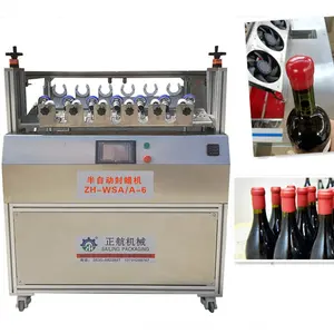 Máquina de vedação de cera semi-automática de garrafa de vinho, máquina de cera