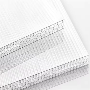 POLYGAO <span class=keywords><strong>Transparent</strong></span> nid d'abeille <span class=keywords><strong>Polycarbonate</strong></span> feuille creuse 6-16mm d'épaisseur Uv couvert PC nid d'abeille - Product Image 1