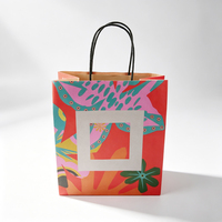Sac en papier kraft recyclable à poignées torsadées avec impression de logo personnalisé, idéal pour l'emballage alimentaire des restaurants – Vente chaude