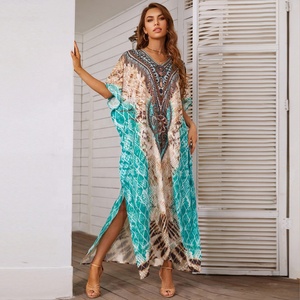 Femmes robes décontractées africain Dashiki dissimulation ethnique plage <span class=keywords><strong>Robe</strong></span> musulmane jupe bohème turc amérique vêtements <span class=keywords><strong>Robe</strong></span> droite - Product Image 3