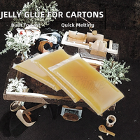 Colle à base de gélatine animale de qualité industrielle, séchage rapide, adhésif en gel à fusion à froid pour emballage papier, fabrication de boîtes rigides, montage de cartons, livres