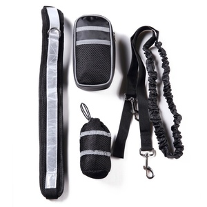 Köpek Koşu Spor Seti, Yansıtıcı Evcil Hayvan Tasması ve Bel Çantası, Gece Koşusu İçin Çekiş Kemeri ve Eğitim Çantası - Product Image 1