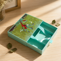 Boîte cadeau coulissante personnalisée avec poignée en ruban, boîte de luxe pour cadeaux de mariage et bonbons avec séparateurs pour thé, desserts et biscuits