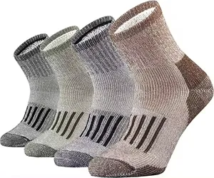 Bulk Casual Knitted Funny Warm Middle Men's And Women's Mixed Outdoor Hiking Design Winter Wool Socks