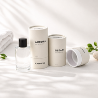 Emballage cosmétique écologique en tube de carton personnalisé avec insert en éponge pour parfum, huile essentielle, soin de la peau, sérum