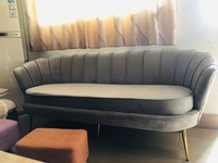 Fauteuil convertible en métal et acier au carbone, Design moderne, en velours, mobilier de salon, fauteuil simple pour les loisirs, nouveau Design 2022