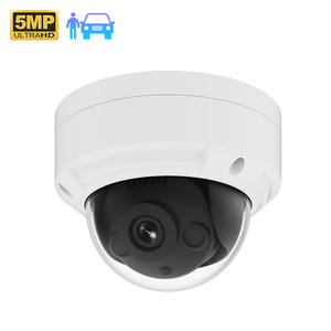 Cámara domo IP VeeZoom IK10 de 5MP con visión nocturna, detección de movimiento, sensor CMOS, giro/inclinación y almacenamiento en la nube para la seguridad del hogar y la oficina. - Product Image 1