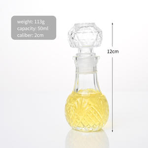 New Creative 50ml Lead-free <strong>Mini</strong> Crystal Glass Decanter <strong>Wine</strong> Whiskey <strong>Bottles</strong> With Glass Stopper - Product Image 4
