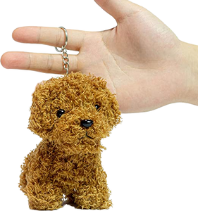 Atacado Cute Little Poodle Puppy Stuffed Animal Toy Simulação Dog Custom Plush Keychain Toy - Product Image 1