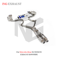 ING Edelstahl für Mercedes-Benz SL500 R230 Catback Auspuffanlage Mit Ventilgesteuertem Valvetronic Auspuff Auto-Tuning-Teile