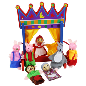 Montessori Neuheit Plüsch <span class=keywords><strong>Finger</strong></span> <span class=keywords><strong>Puppet</strong></span> Story Mini Gefüllte Lustige Kleine Lernspiel zeug für Kinder Kleinkind Jungen & Mädchen - Product Image 1