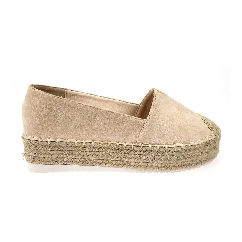 Lady fishers shoes ladies flats new season grass hemp lazy shoes Suede single shoes popular women and girls