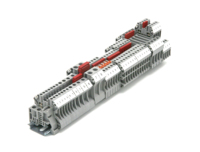 Bornier de terre universel de contrôle industriel RUT connexion électrique bornes d'alimentation à vis sur rail DIN