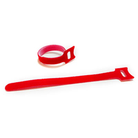 Double attache de câble latérale colorée de crochet et de boucle dos aux attaches de câble fixables arrières avec le logo imprimé