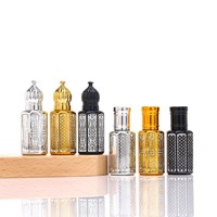 Flacon roll-on octogonal vide pour huile de parfum Oud Attar arabe, 3ml, 6ml, 12ml, avec bille en acier – Meilleures ventes