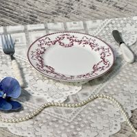 Assiette en céramique de style Ins, esthétique pastorale, vintage français, pour la maison, assiette à steak et dessert, vaisselle rétro