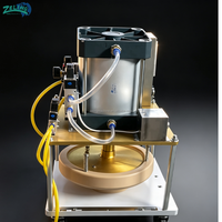 Machine à estamper les pizzas et les naans Zeling semi-automatique à moule à changement rapide, avec design de trou de bord personnalisé, pour la pressage de disques de pâte à pain plat arabe