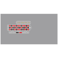 Nappe de table de roulette 0 en velours de casino, style européen, 1500*2800 mm, imperméable, anti-poussière, ignifuge, impression personnalisée
