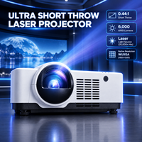 Projecteur laser 3LCD 6000 lumens WUXGA 1920x1200 à courte focale 0.44:1 pour salle de classe, salle de conférence, salle de formation