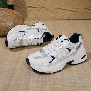 Chaussures de sport compensées en maille respirante anti-odeur et antidérapantes à lacets pour femme – Grande Vente - Product Image 5