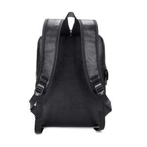 Sac à dos en PU imperméable personnalisé, grande capacité, décontracté, pour les voyages d'affaires, sac pour ordinateur portable pour hommes et femmes, sac d'école à fermeture éclair, lettre - Product Image 3