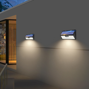 318led năng lượng mặt trời Powered cảm biến chuyển động ngoài trời Đèn tường IP65 không thấm nước cho sân vườn nhà an ninh chiếu sáng - Product Image 1