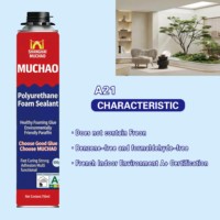 MU CHAO A22 750ml Mousse polyuréthane PU en spray, adhésif monocomposant pour le travail du bois, l'installation de portes et de fenêtres, la construction