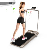 Tapis de course pliable portable en gros avec télécommande, compact et plat, pour la maison et le bureau