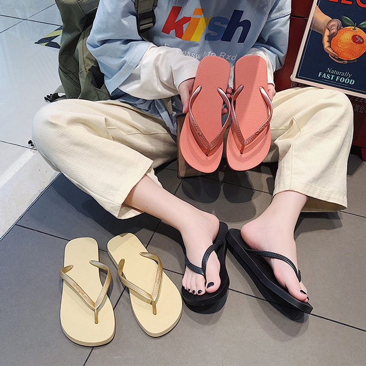 Personality Student Flip-flops Slippers Outdoor Holiday Beach Shoes PVC PE Couples Filpflops