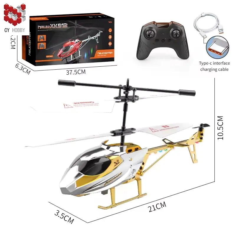 XK912-X 2.5 kızılötesi simülasyon alaşım yüksek stabilite Anti çarpışma uzaktan kumanda helikopter çocuk oyuncakları