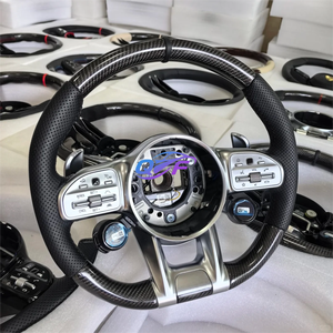 Volant sport en fibre de carbone très demandé pour <span class=keywords><strong>Mercedes</strong></span>-Benz <span class=keywords><strong>AMG</strong></span> <span class=keywords><strong>Classe</strong></span> G W205 W213 W177 W166 C43 C63 <span class=keywords><strong>Classe</strong></span> C E63 CLS - Product Image 6