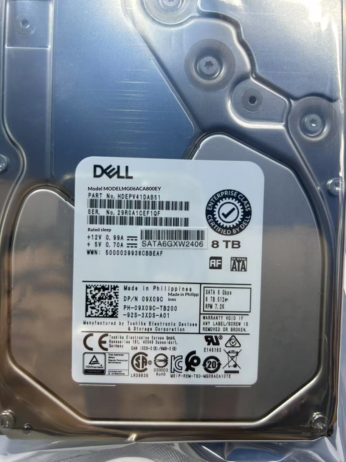 8t sata 7200-3.5 enterprise