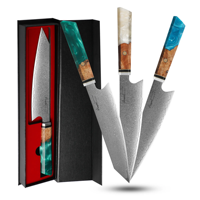 Couteau de chef japonais Damas Kiritsuke nouveauté manche en résine rasoir en acier tranchant pour ustensiles de cuisine professionnels
