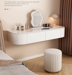 <span class=keywords><strong>Tocador</strong></span> <span class=keywords><strong>Flotante</strong></span> Moderno <span class=keywords><strong>con</strong></span> <span class=keywords><strong>Espejo</strong></span> Iluminado Ajustable, <span class=keywords><strong>Tocador</strong></span> de Pared para Dormitorio - Product Image 2